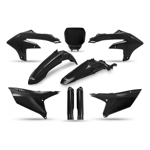 UFO Plastkit med Gaffelbensskydd Yamaha black