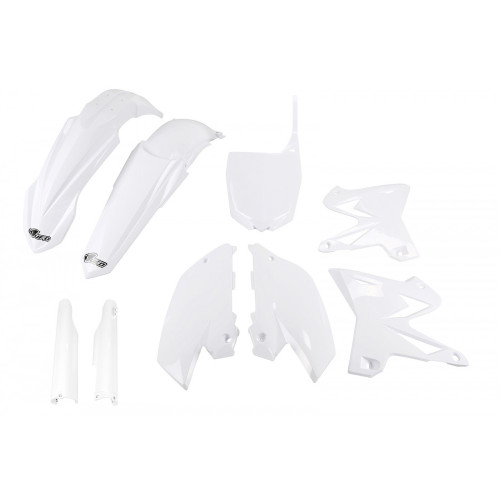 UFO Plastkit med Gaffelbensskydd Yamaha white