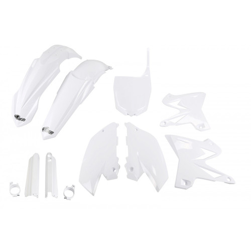 UFO Plastkit med Gaffelbensskydd Yamaha white