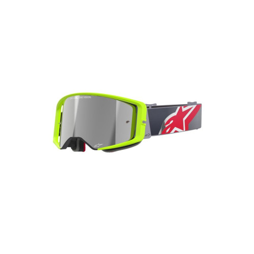 Alpinestars Goggle Supertech CORP Gul Fluo/Röd/Spegel Silver