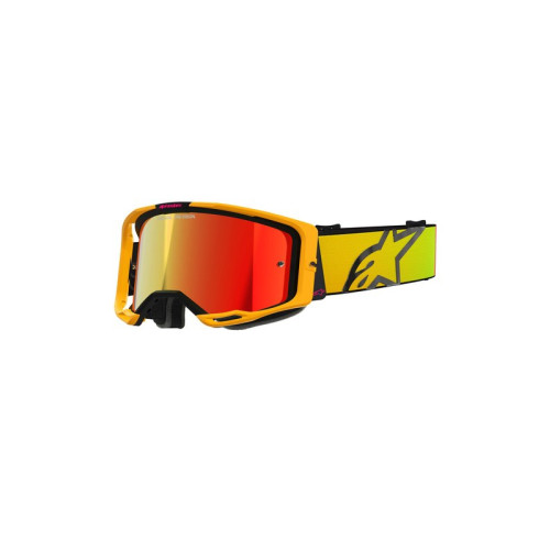 Alpinestars Goggle Vision 8 CORP Gul/Rosa Spegel/Röd